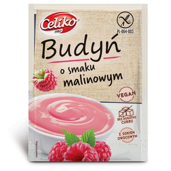 Budyń o smaku malinowym bez glutenu Celiko 40g