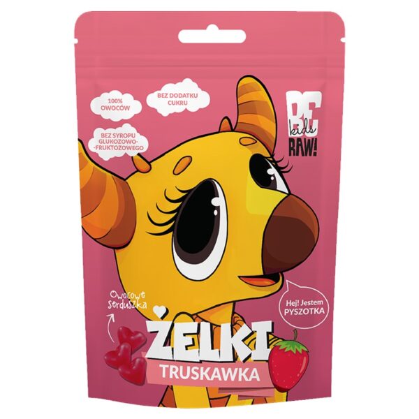 Żelki Truskawka BeRAW Kids 35g